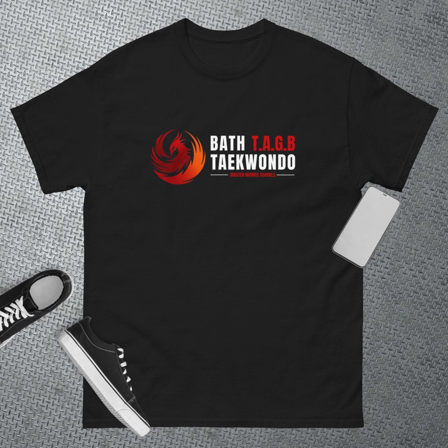 Adult - Bath Taekwondo Training T-shirt - Black